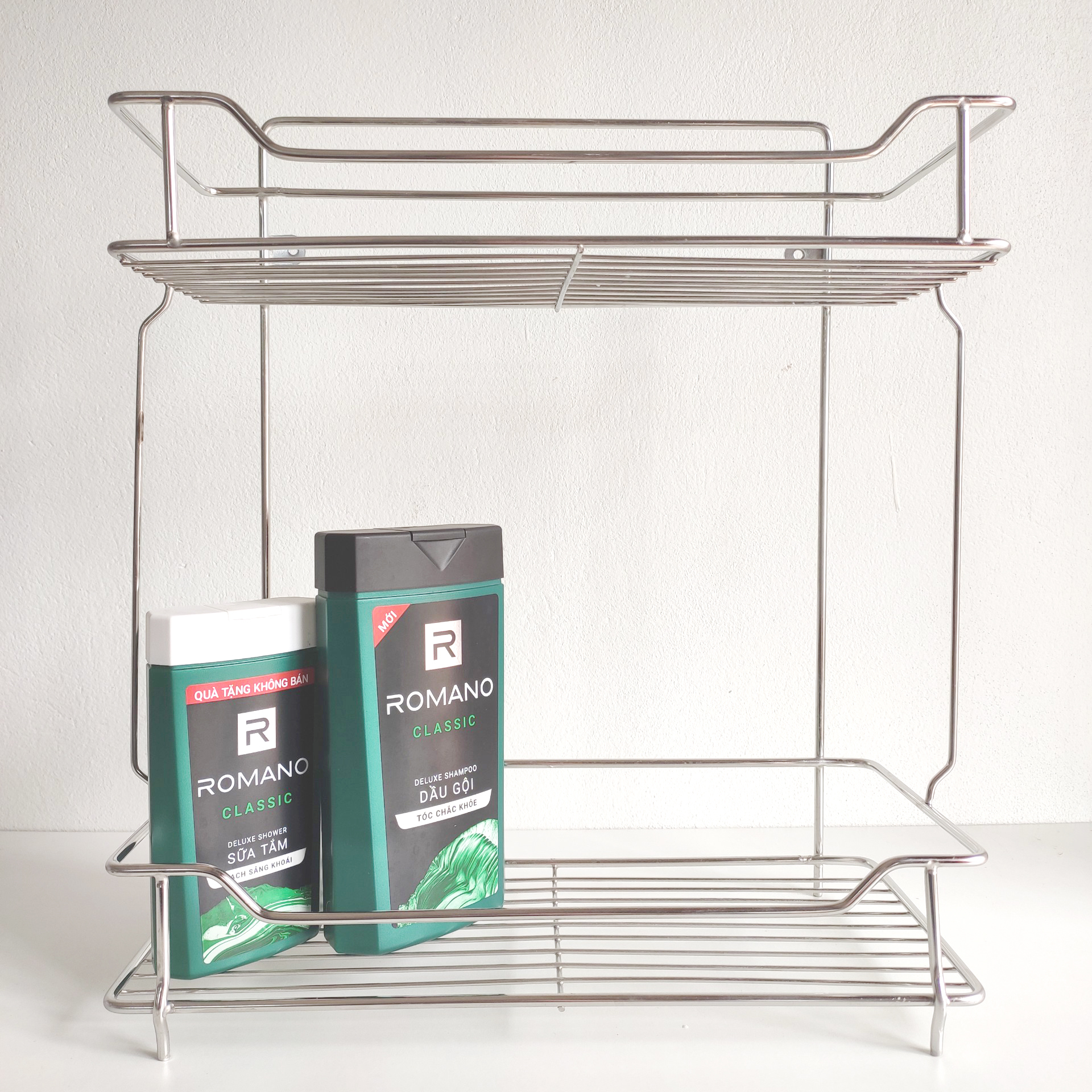 kệ gia vị 2 tầng inox 304