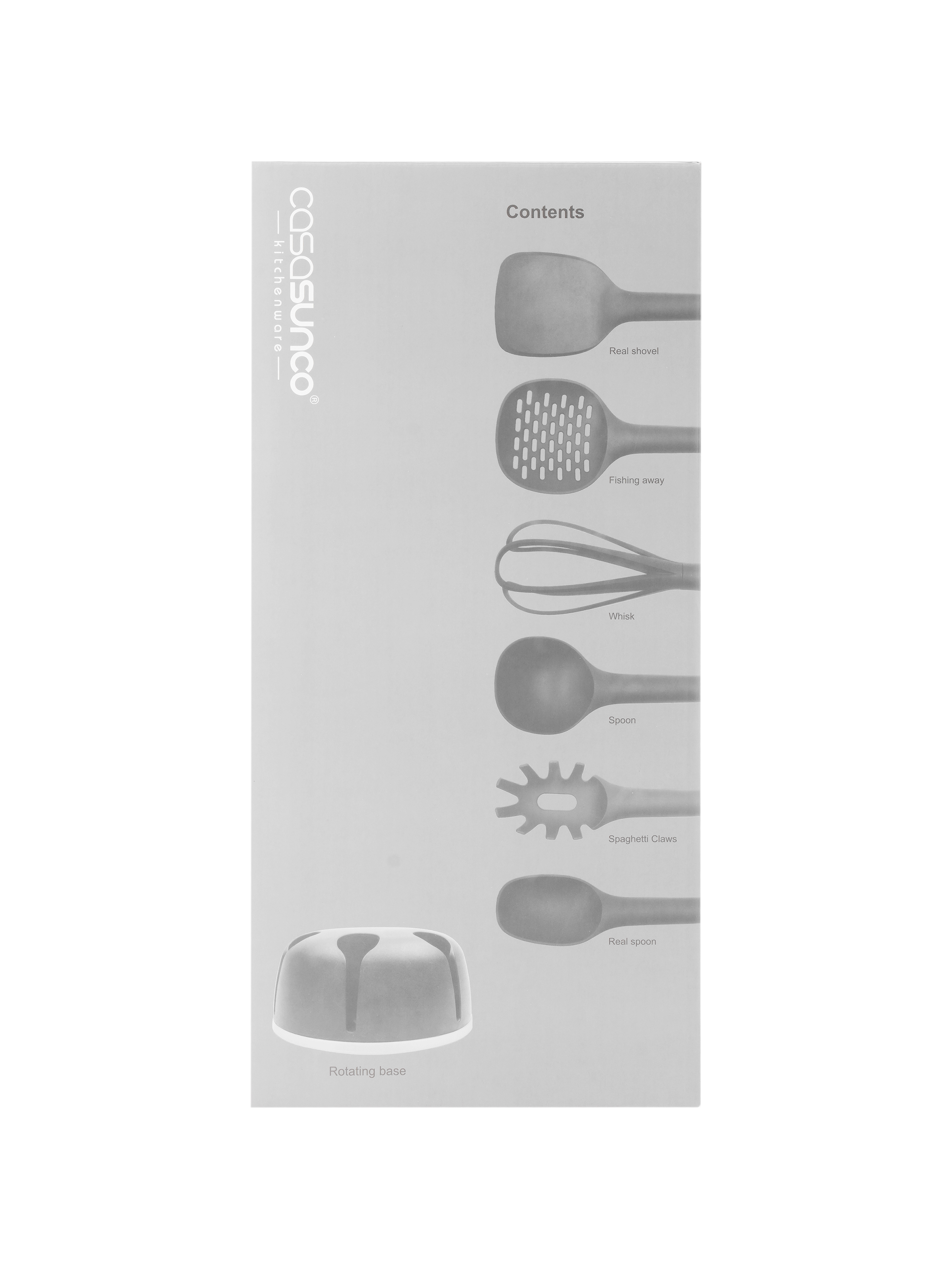 Bộ dụng cụ 6 món silicon SUNRISE (xẻng chiên, xào, vá múc canh, vá dài, phết)