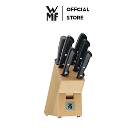 Bộ Dao Bếp 7 Món WMF Classic Line Chất Liệu Thép Không Gỉ, Giá Cắm Gỗ, Có Mài Dao - 1874706030
