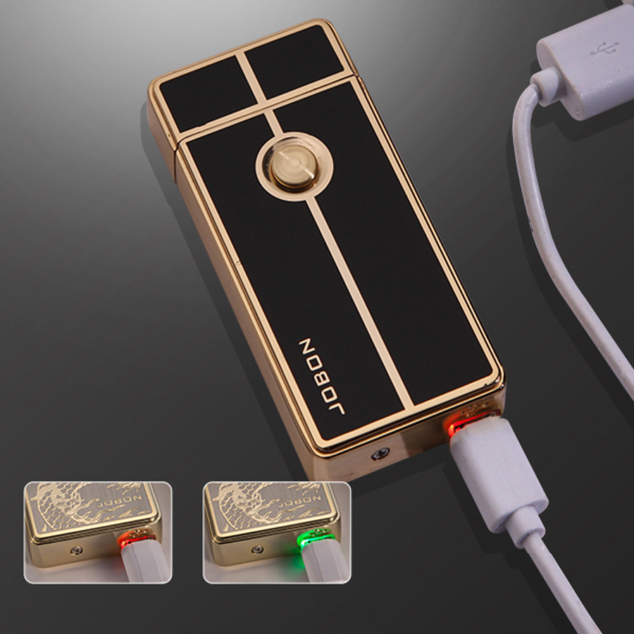 Vỏ Hột Quẹt Bật Lửa Tia Điện Plasma Sạc USB Jobon 308A Đẹp Độc Lạ