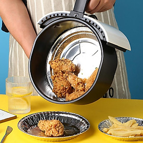 Khay Giấy Bạc, Khay Bạc Đựng Thực Phẩm Lót Nồi Chiên Không Dầu Chịu Nhiệt Cao - Hàng Loại 1