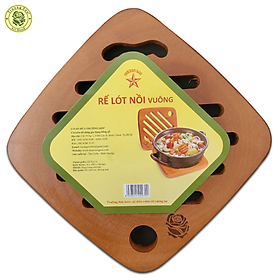 RẾ LÓT NỒI HÌNH VUÔNG - MIẾNG GỖ LÓT HÌNH VUÔNG - MIẾNG GỖ LÓT CHỊU NHIỆT SANG TRỌNG