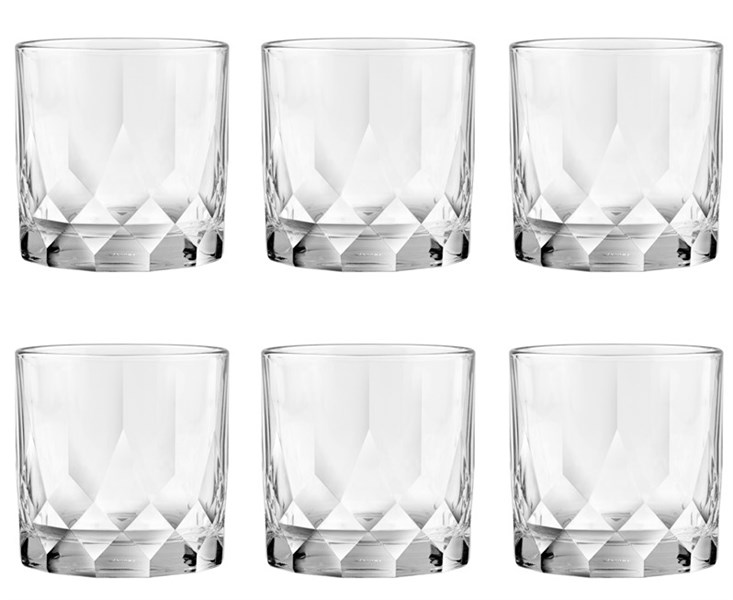 Bộ 6 Cốc thủy tinh Connexion Double Rock – P02807 – 350ml