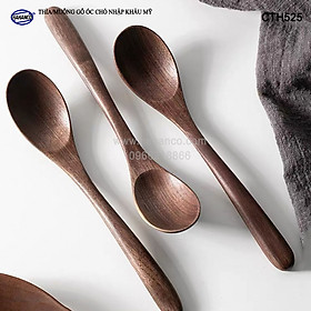 Thìa/Muỗng gỗ Óc Chó nhập khẩu Mỹ cao cấp (20cm) CTH525 - Muỗng ăn cơm, hoa quả, decor, xúc đồ ăn siêu sạch