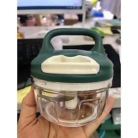 Dụng cụ xay tỏi ớt Hàn quốc Kitchen Food, Máy xay tỏi ớt bằng dây cót