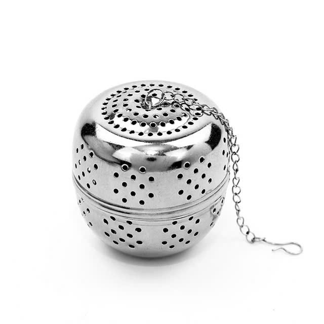 Dụng cụ lọc gia vị, giỏ lọc gia vị bằng inox Dụng cụ thảo dược, gia vị hầm và lọc trà hình quả cầu bằng inox IN48 (Chọn kích thước)
