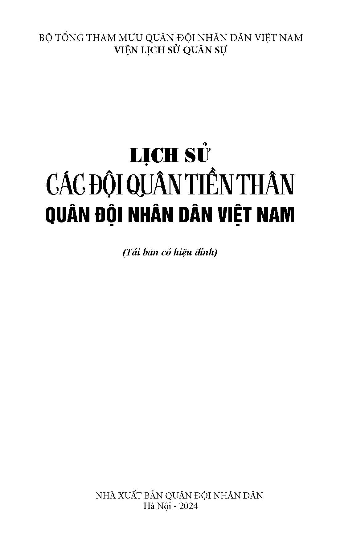 Lịch Sử Các Đội Quân Tiền Thân Quân Đội Nhân Dân Việt Nam