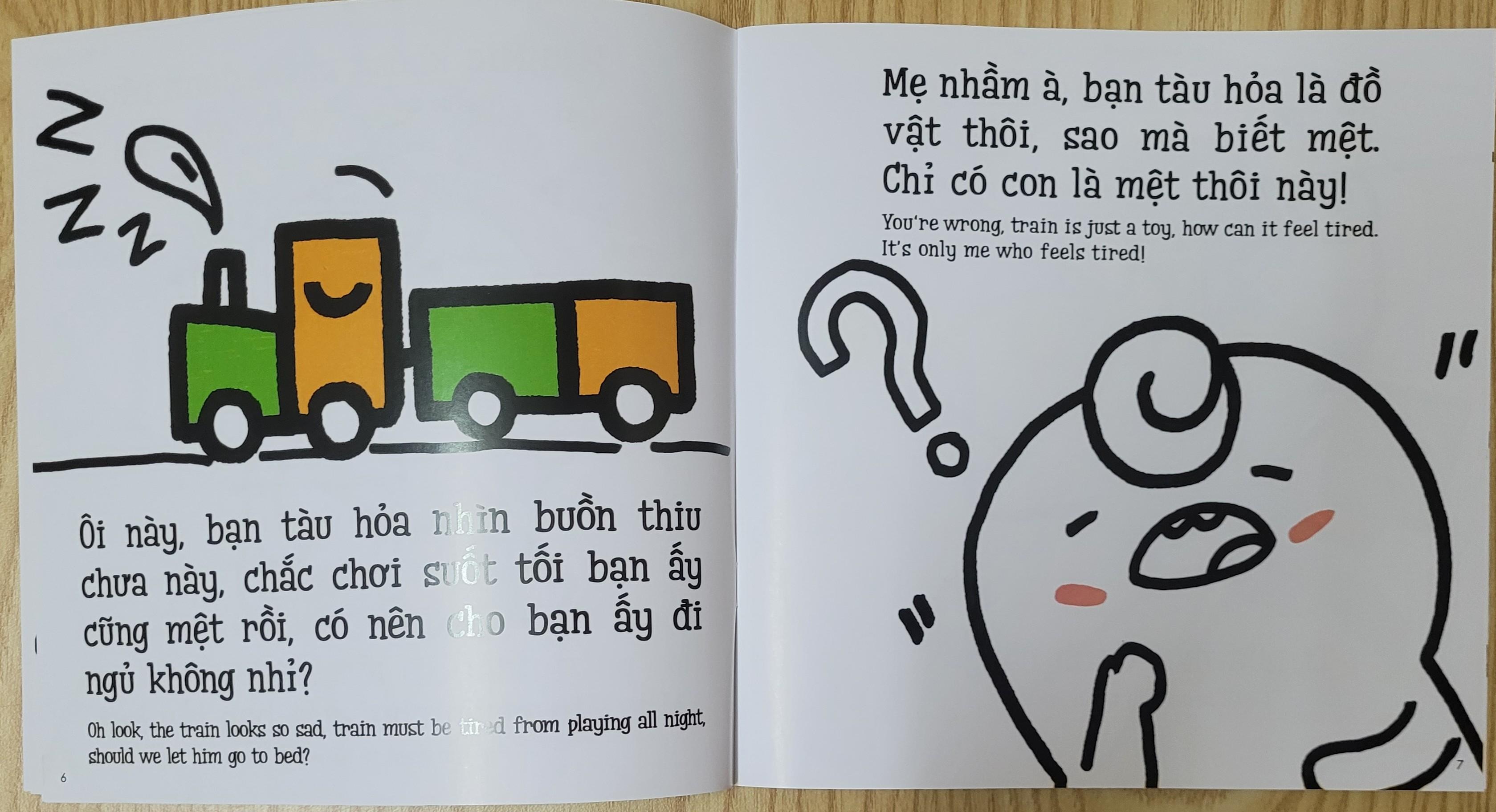 Sách Ehon Miu Miu Tự Lập Phần 1 Song Ngữ - Đánh Răng Song Ngữ