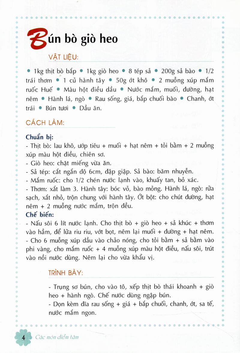 Các Món Điểm Tâm