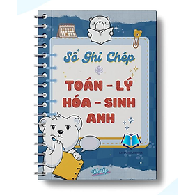 Sách - Sổ ghi chép Toán - Lý - Hóa - Sinh - Anh (WU)