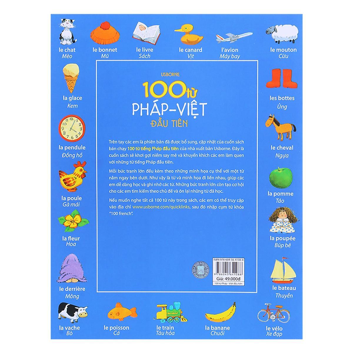 Sách - 100 Từ Pháp - Việt Đầu Tiên - NXB Phụ Nữ
