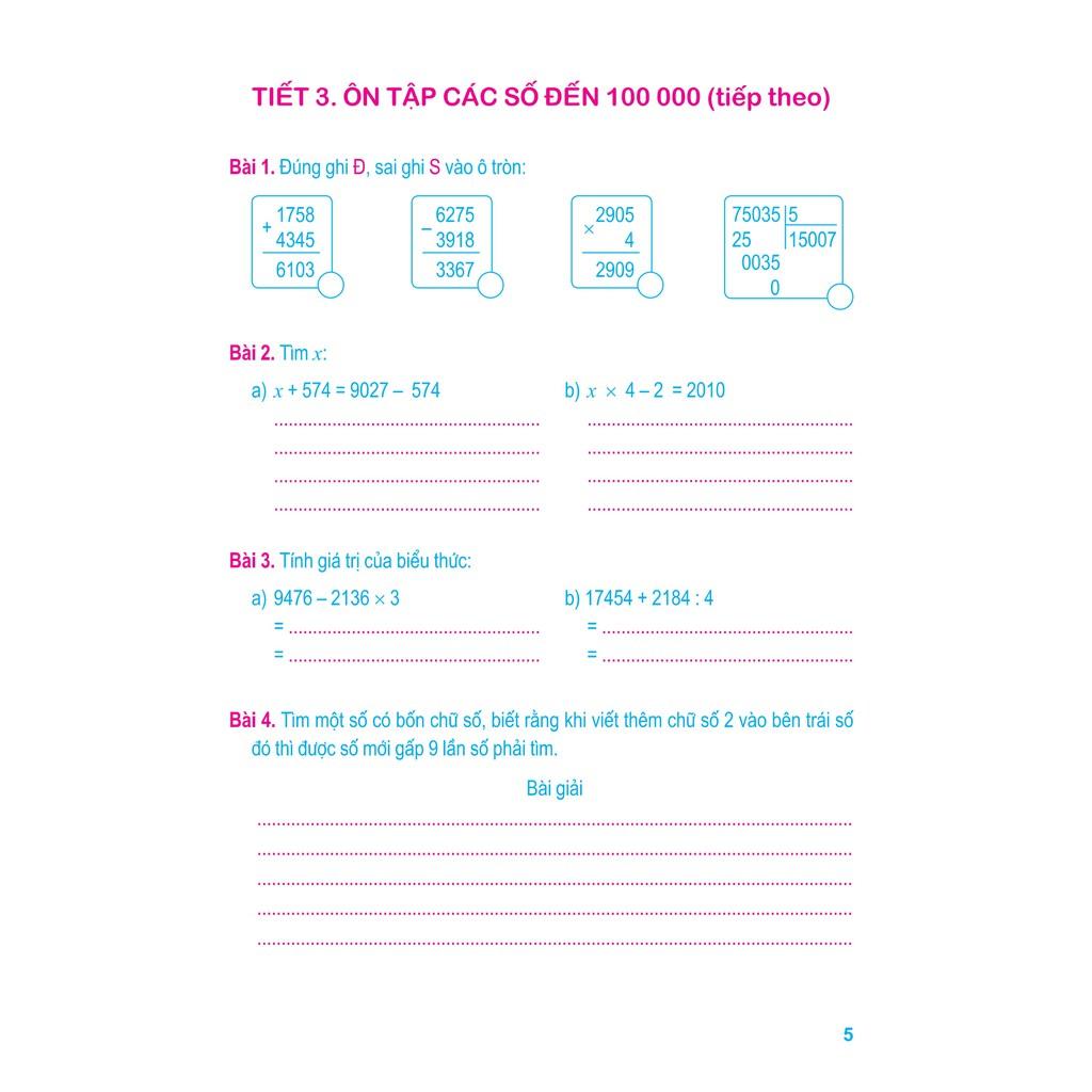 Vở Bài Tập Toán Nâng Cao Lớp 4 Quyển 1 - Bản Quyền