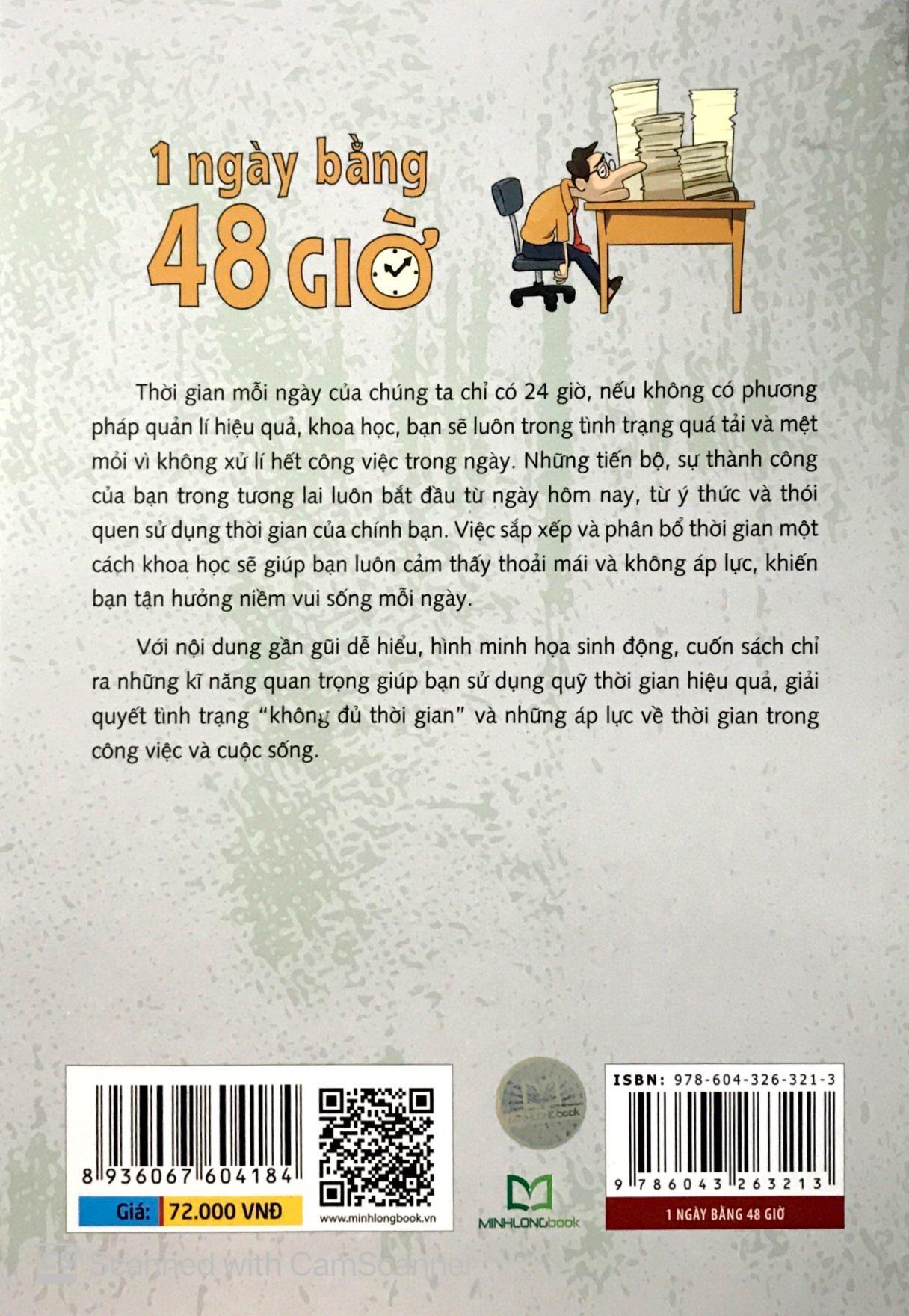 Sách: 1 Ngày Bằng 48 Giờ - Sổ tay Quản Lí Thời Gian Hiệu Quả