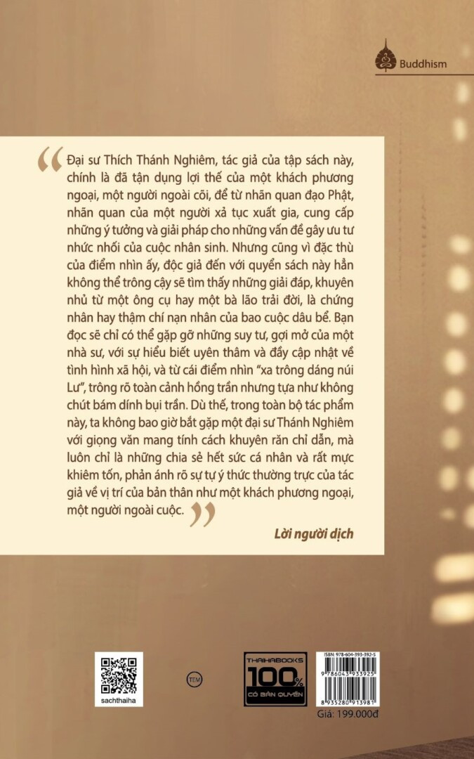 Phương Ngoại Khán Hồng Trần - Hòa thượng Thích Thánh Nghiêm - Sơn Dã, Huy Đông dịch - (bìa mềm)