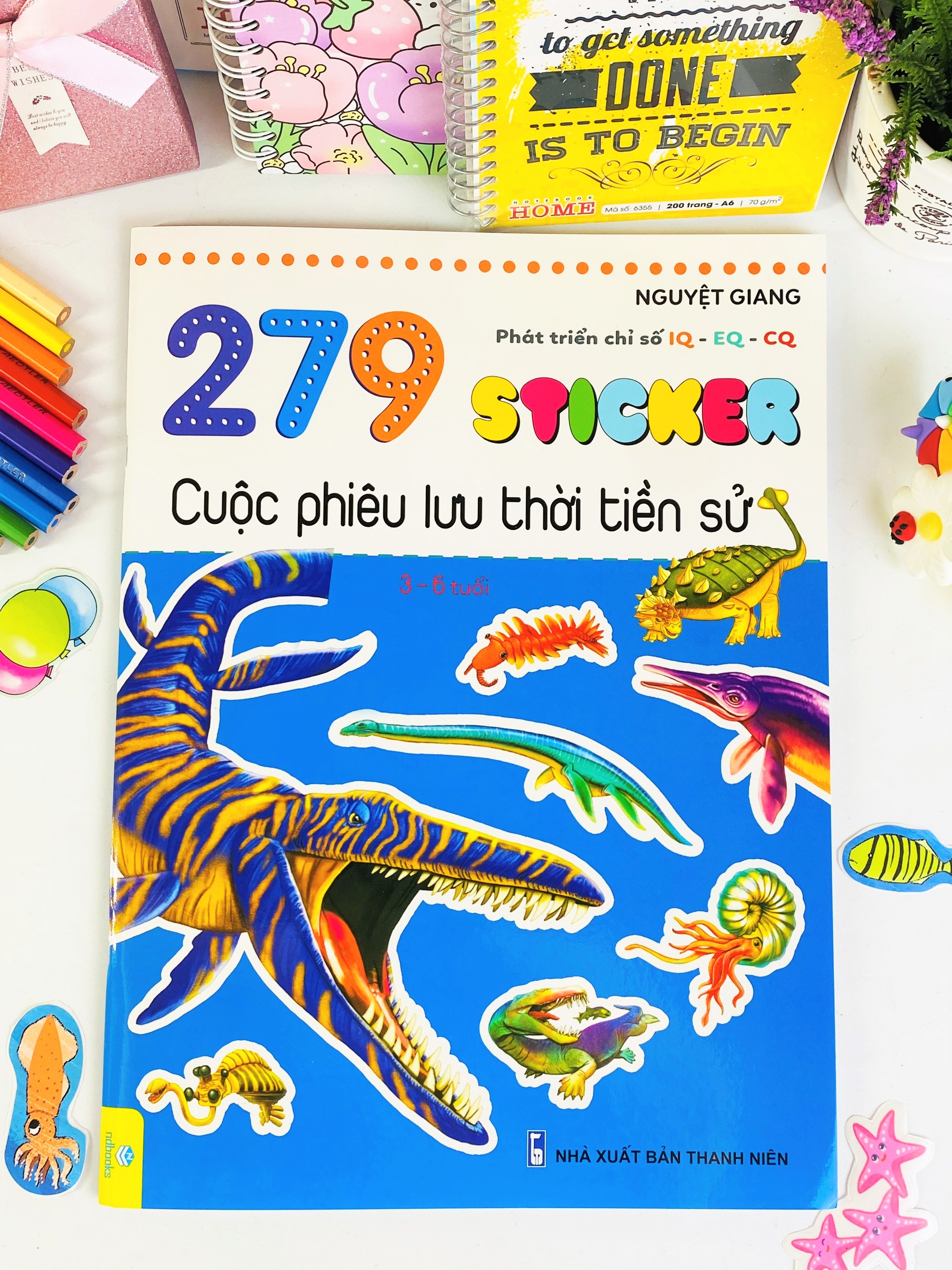Sách Combo 5 cuốn Sticker phát triển chỉ số thông minh IQ-EQ-CQ dành cho bé từ 3-6 tuổi -Ndbooks