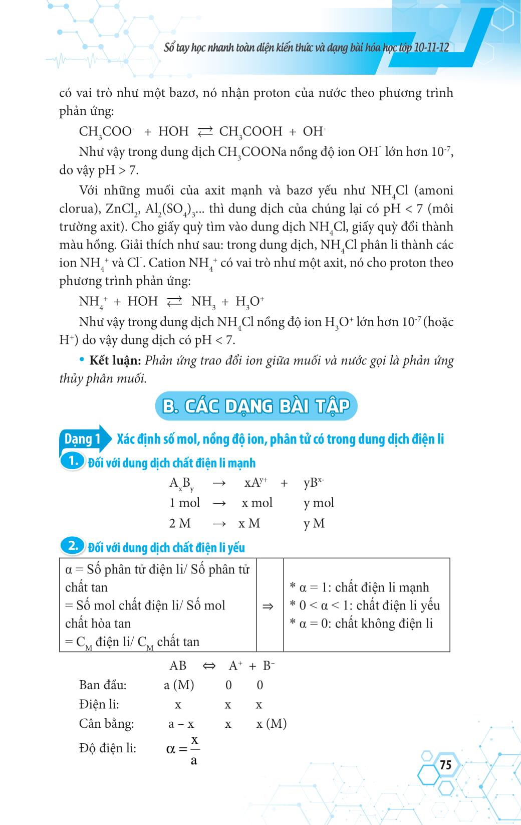 Sổ Tay Học Nhanh Toàn Diện Kiến Thức Và Dạng Bài Hóa Học Lớp 10 - 11 - 12