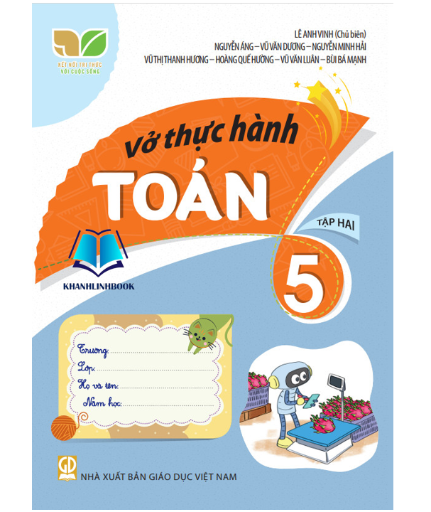 Sách - Combo Vở thực hành toán 5 - tập 1 + 2 ( kết nối )