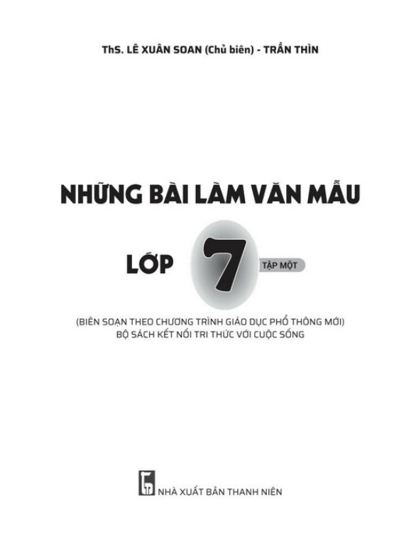 Sách - Những bài làm văn mẫu lớp 7 tập 1 - ( kết nối tri thức )