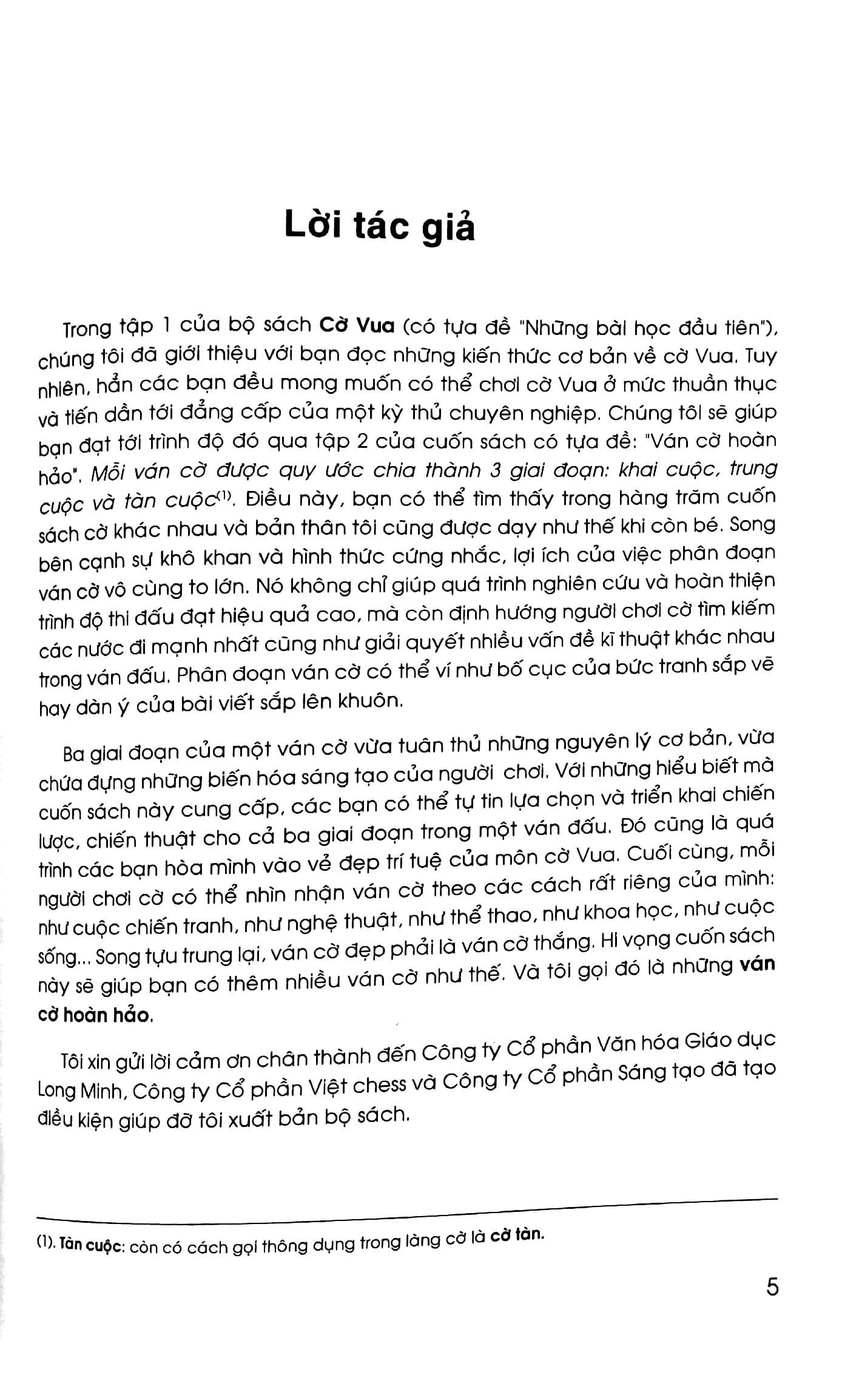 Sách - Cờ Vua - Tập 2 - Ván Cờ Hoàn Hảo (Tái Bản 2024)