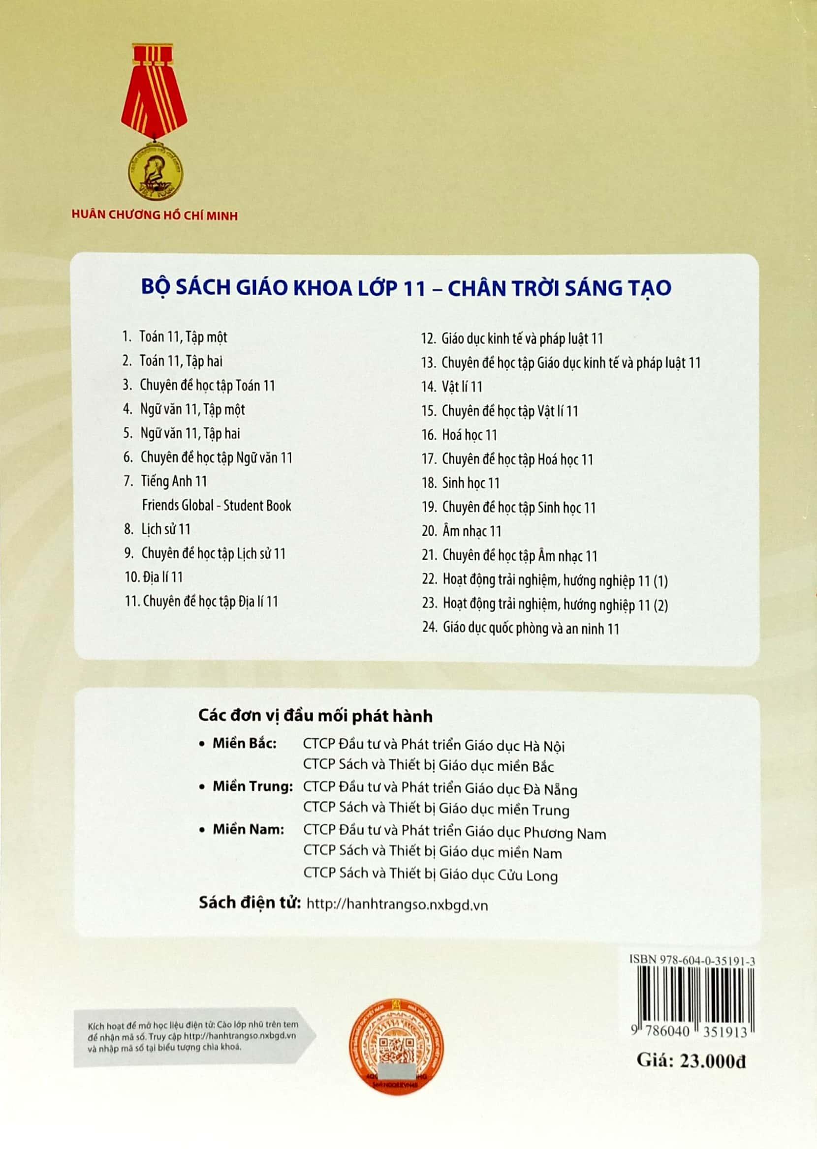 Âm Nhạc 11 (Chân Trời Sáng Tạo) (2023)