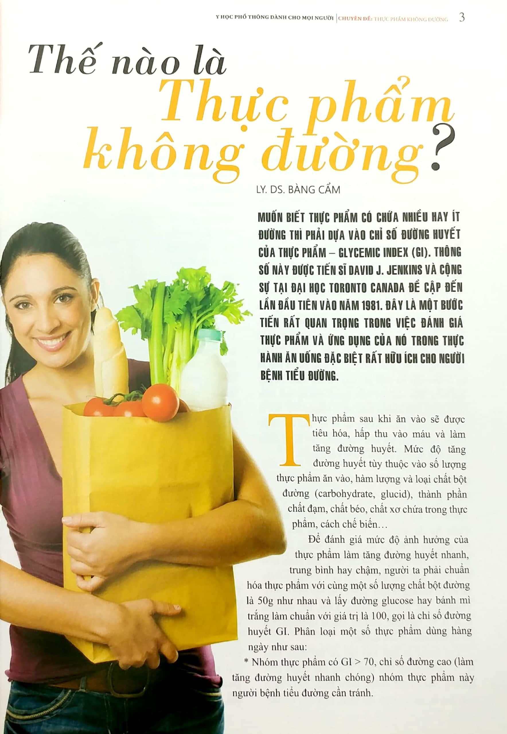 Y Học Phổ Thông Dành Cho Mọi Người - Chuyên Đề: Thực Phẩm Không Đường