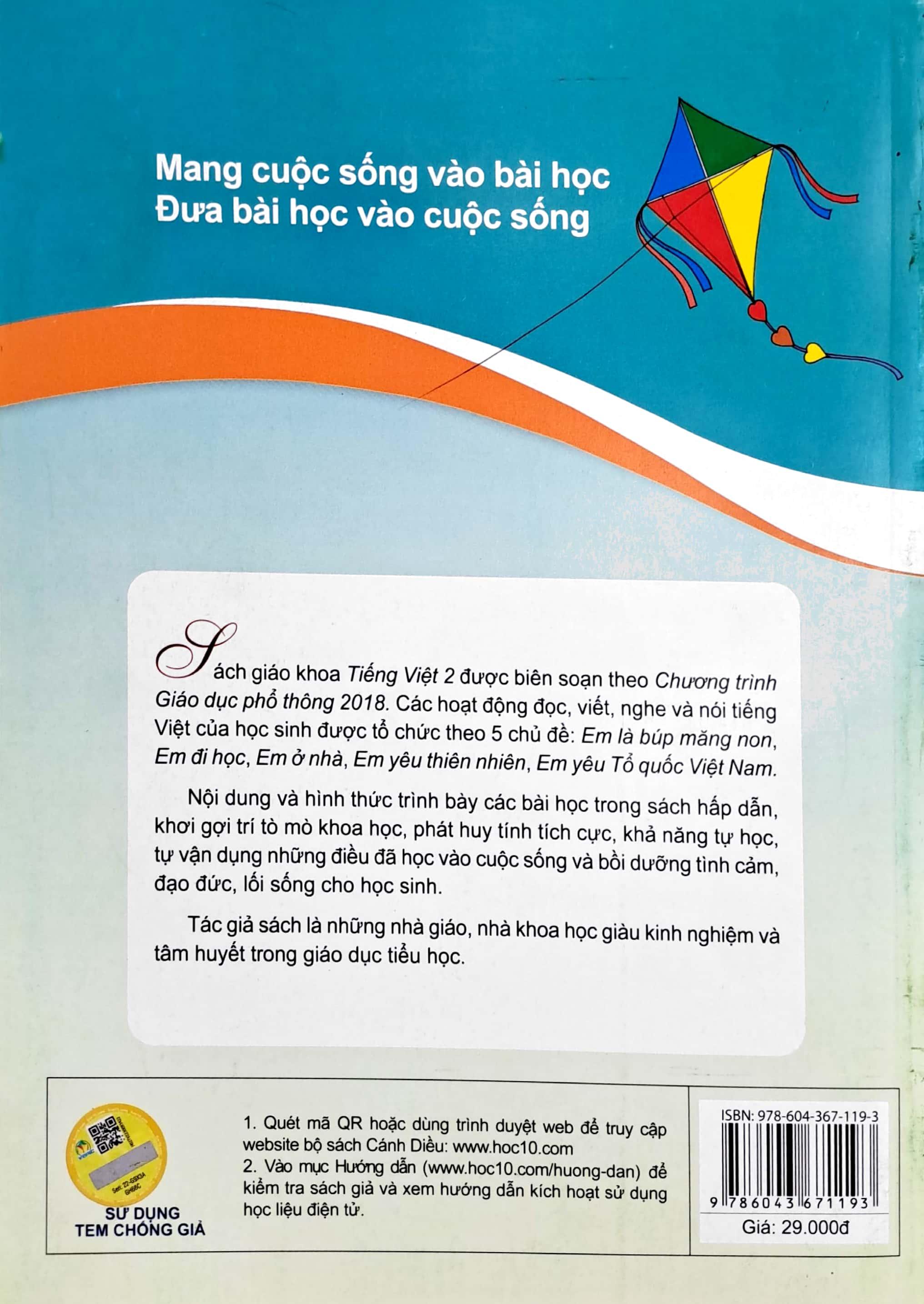 Tiếng Việt 2 - Tập 2 (Cánh Diều) (Chuẩn)