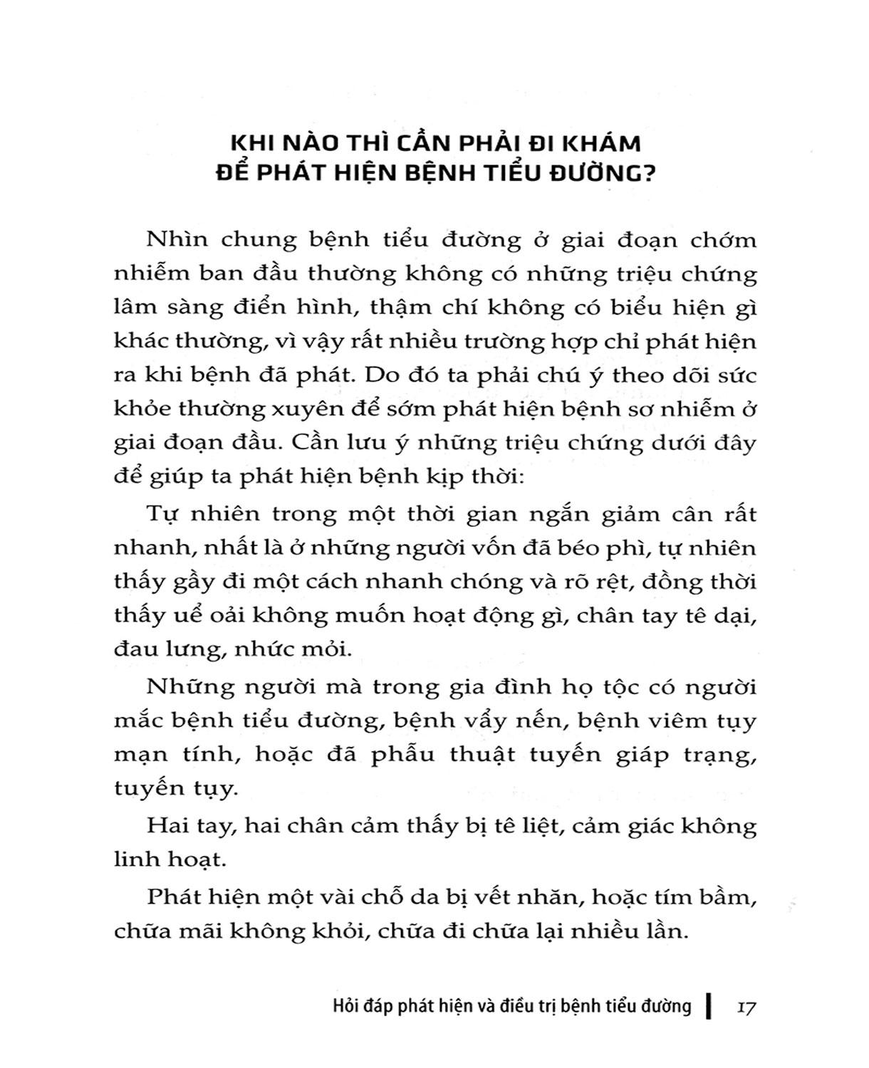 Hỏi - Đáp Phát Hiện Và Điều Trị Bệnh Tiểu Đường