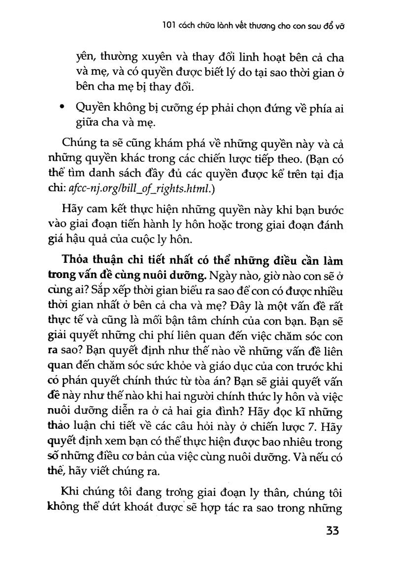 101 Cách Chữa Lành Vết Thương Cho Con Sau Đổ Vỡ