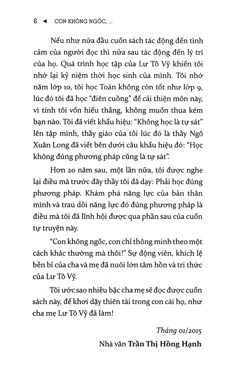 Con Không Ngốc, Con Chỉ Thông Minh Theo Một Cách Khác (Tặng Kèm Bookmark Sáng Tạo)