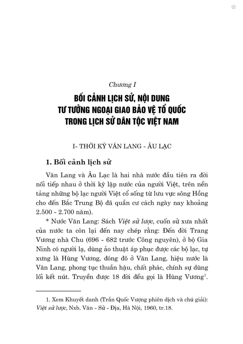Tư tưởng ngoại giao bảo vệ Tổ quốc trong lịch sử dân tộc Việt Nam (Từ thuở lập nước đến năm 1930)