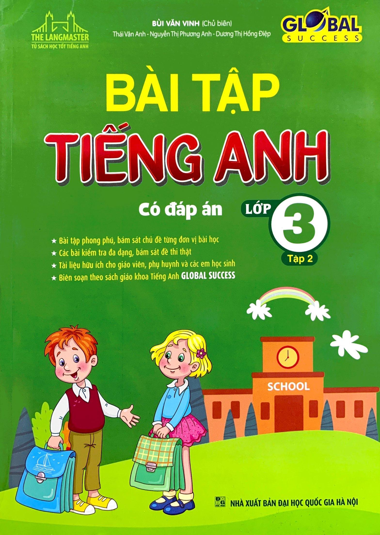 Global Success - Bài Tập Tiếng Anh Lớp 3 - Tập 2 (Có Đáp Án)