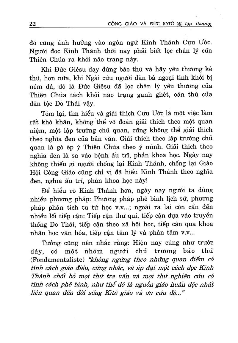 Công Giáo Và Đức KiTô ( Tái Bản)