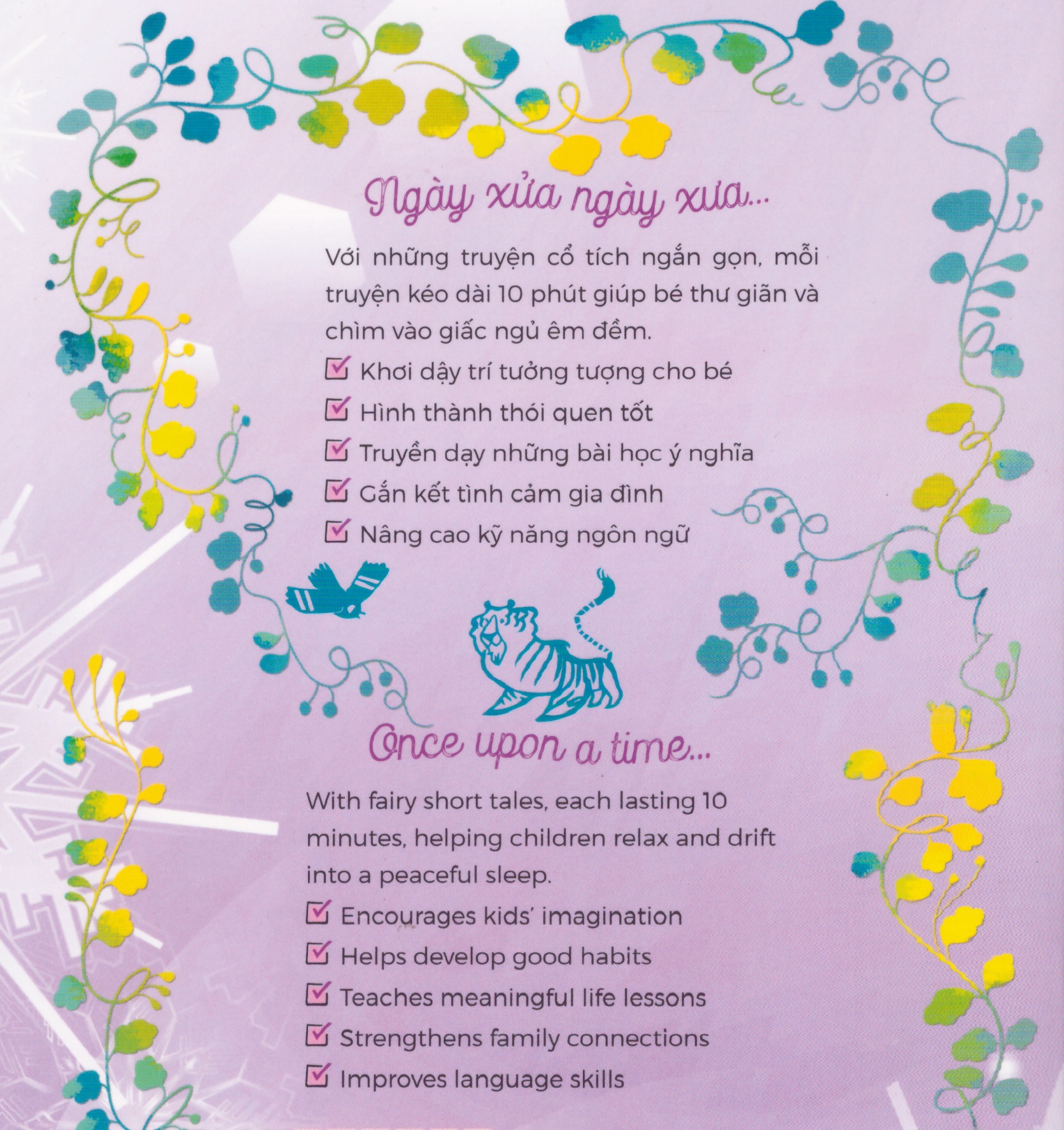10 Ten-Minute Bedtime Stories - 10 phút đọc truyện trước giờ đi ngủ (Truyện kinh điển - Classic Stories) - Song ngữ Việt Anh, tặng kèm file nghe Audio book