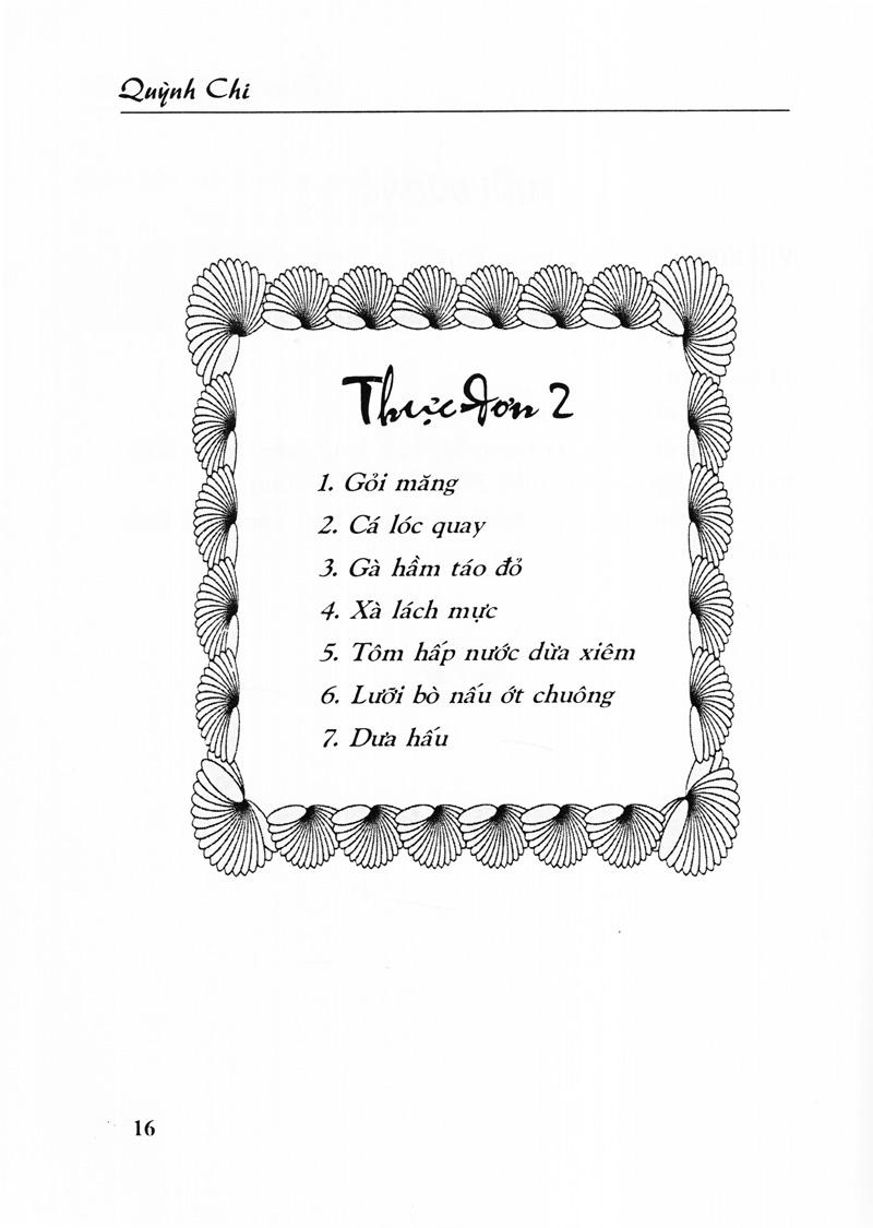 Thực Đơn Đãi Tiệc