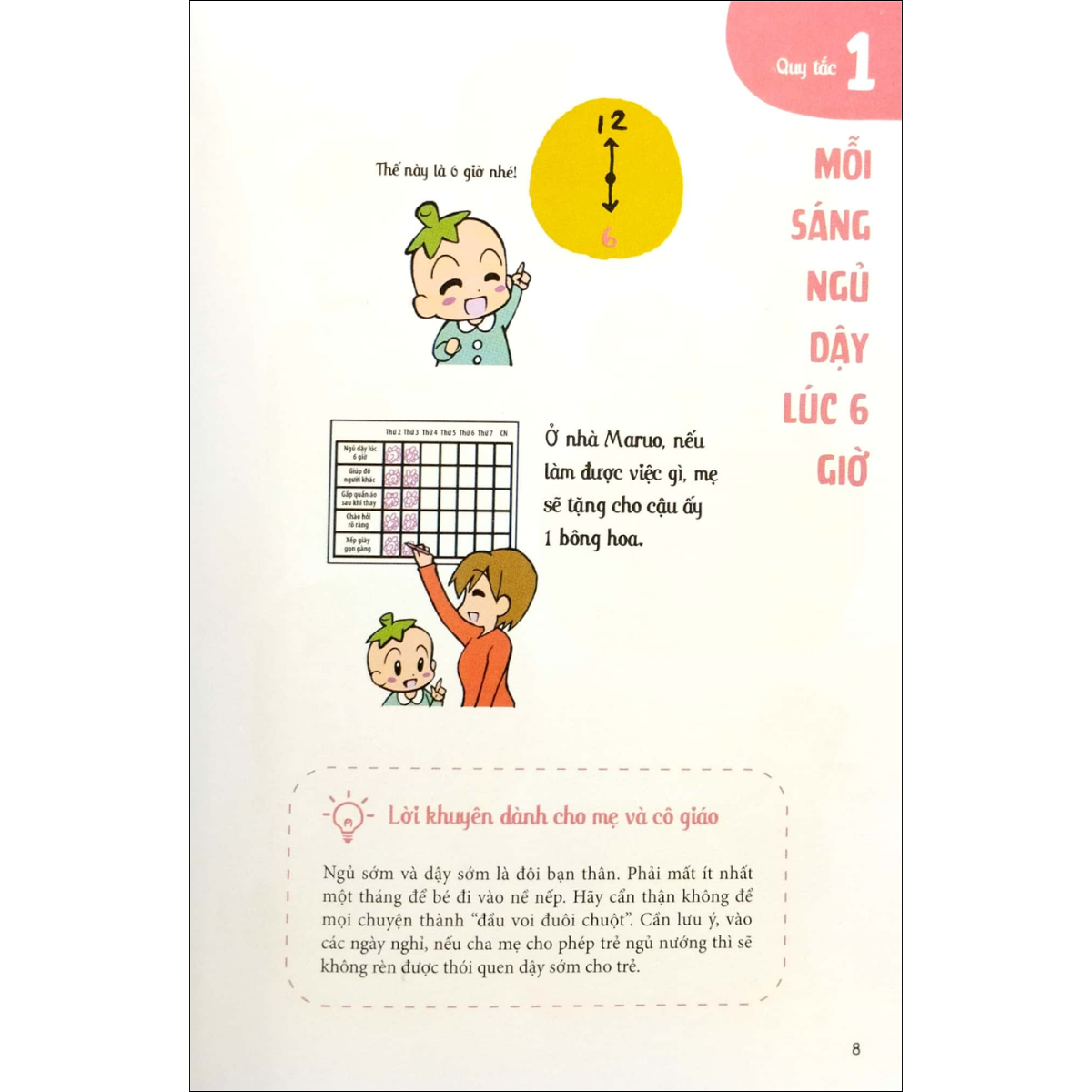 Cùng con rèn nếp sinh hoạt