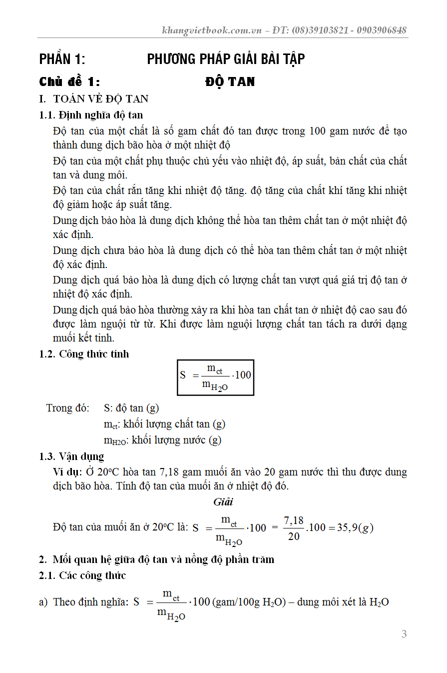 Chiến Thắng Kì Thi 9 Vào 10 Hóa Học - KV