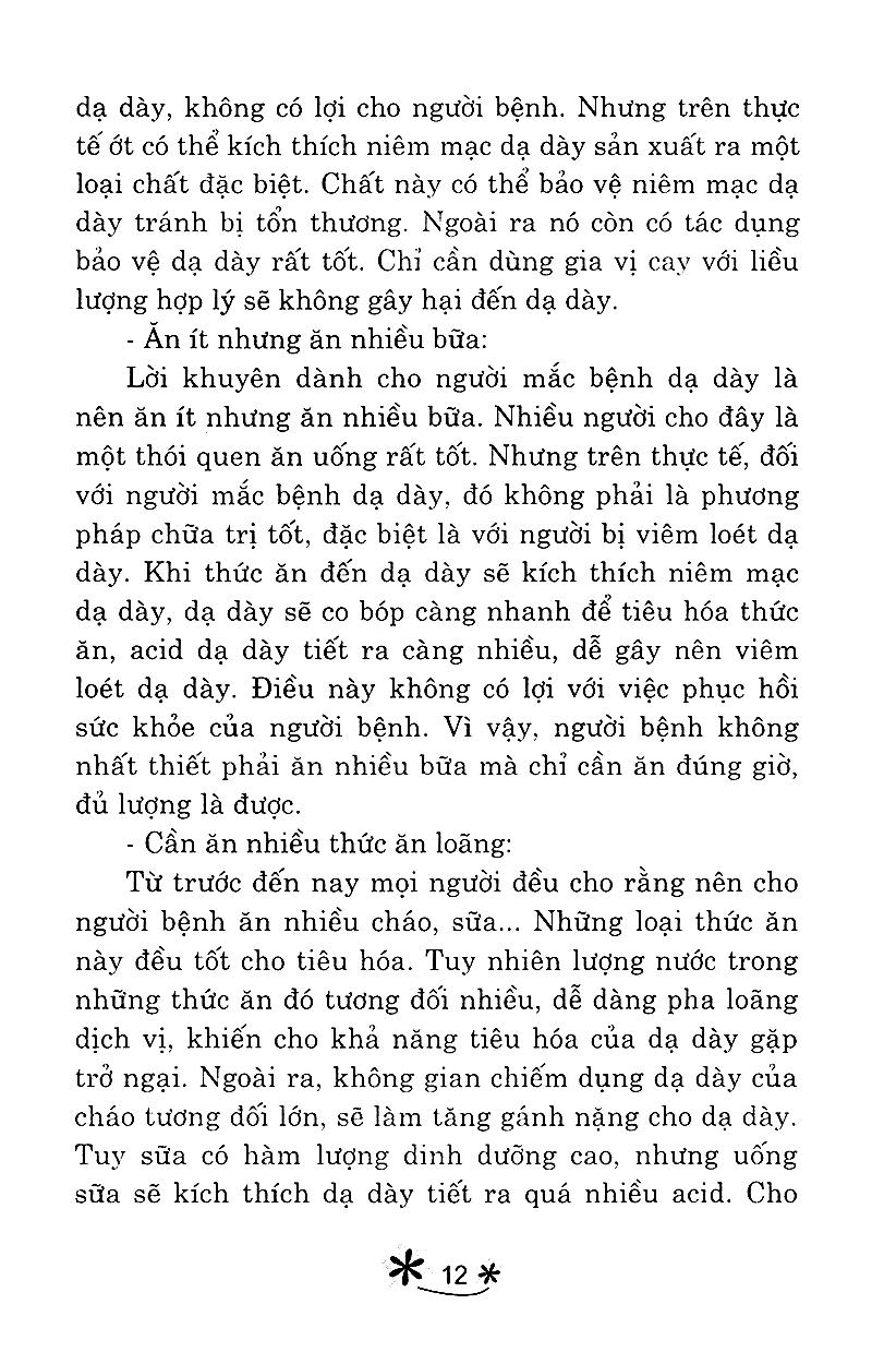 Món Ăn Bài Thuốc Cho Người Bệnh Dạ Dày