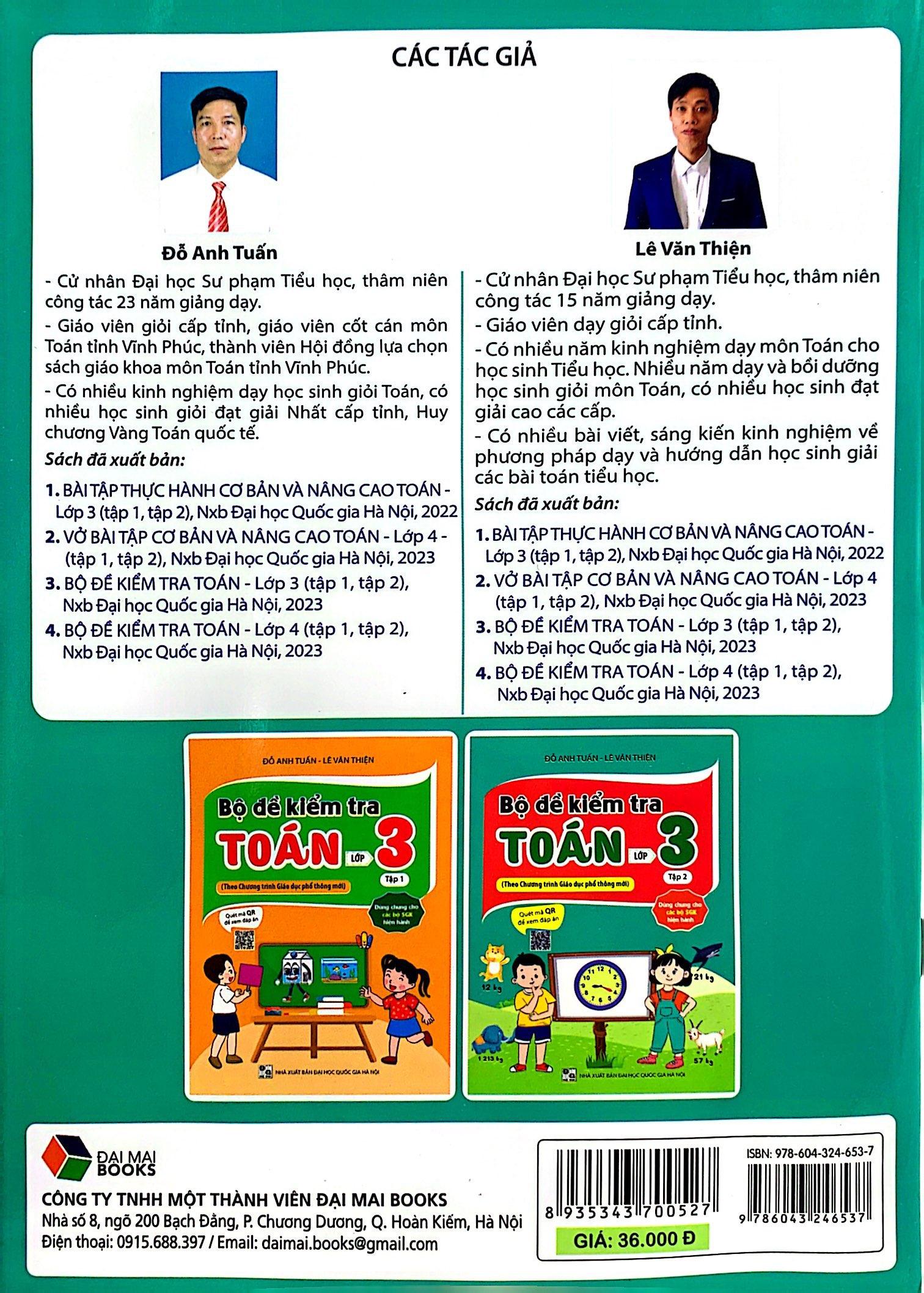 Bộ Đề Kiểm Tra Toán Lớp 3 - Tập 2