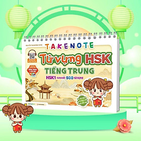 Sách Takenote - Từ Vựng Hsk1 Tiếng Trung - Cung Cấp 500 Từ Vựng - Megabook