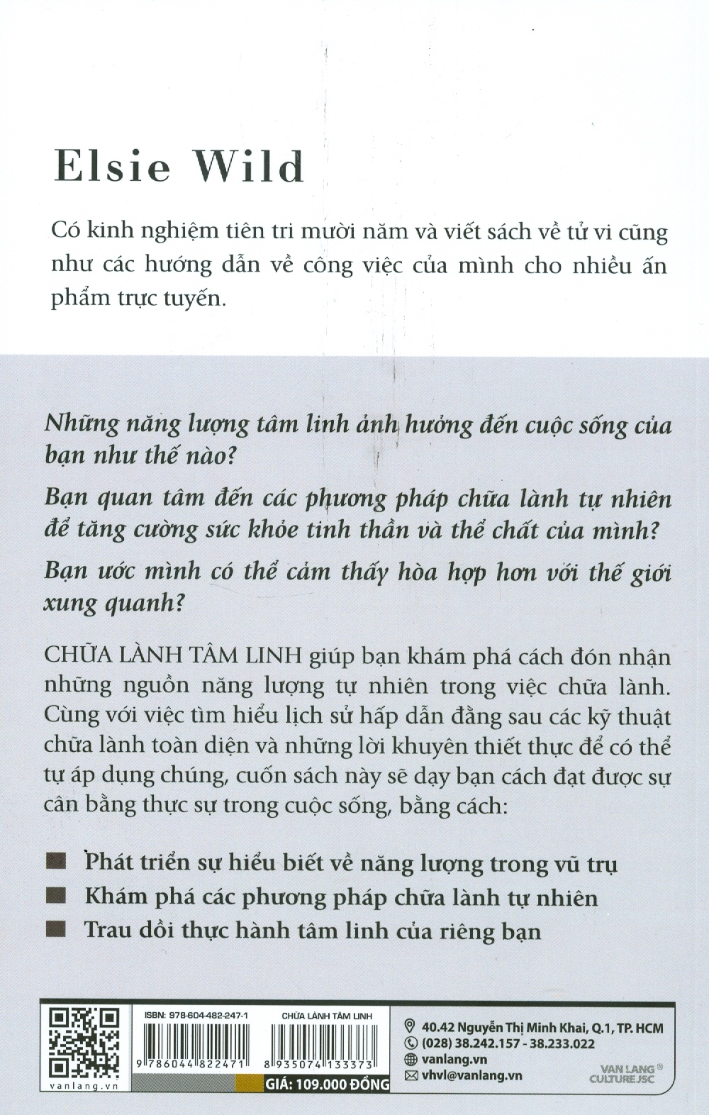 Chữa Lành Tâm Linh (Liệu pháp năng lượng dành cho người mới bắt đầu) - Elsie Wild; Lê Nguyễn Yến Vy dịch