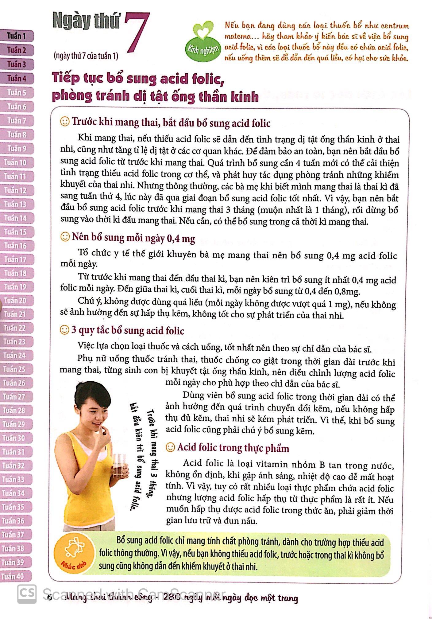Mang Thai Thành Công - 280 Ngày Mỗi Ngày Đọc 1 Trang