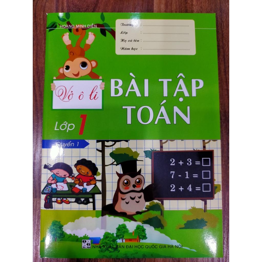 Sách - Vở Ô Li Bài Tập Toán Lớp 1 Quyển 1