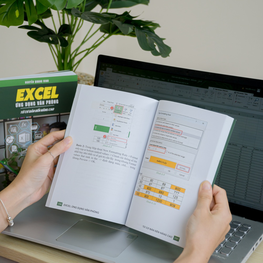 Combo 5 Sách Word - Excel - Power Point - Google Sheet - Power Query ĐÀO TẠO TIN HỌC Ứng Dụng Văn Phòng Kèm Video Hướng Dẫn