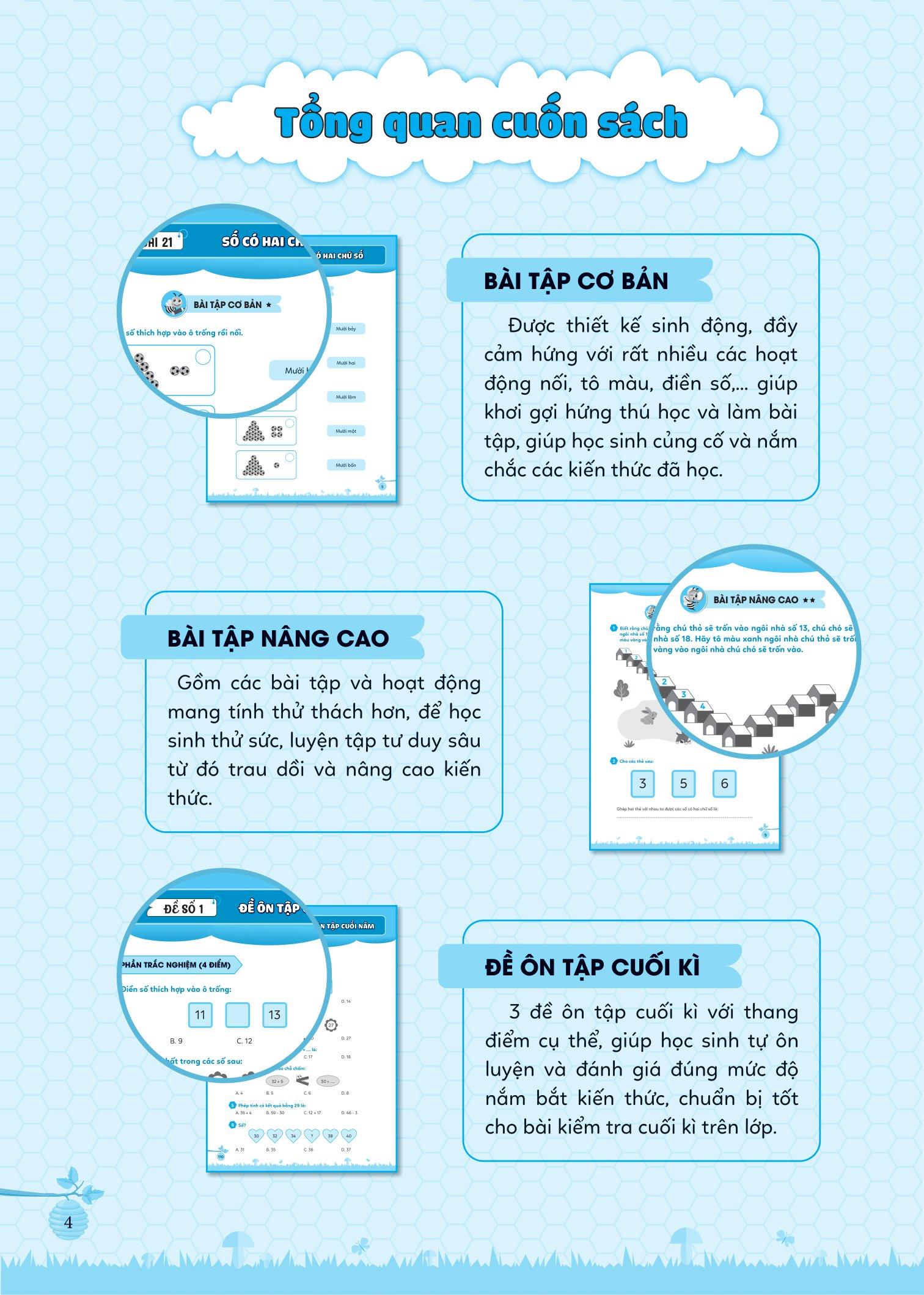 Bài Tập Bổ Trợ Toán Cơ Bản Và Nâng Cao Lớp 1 - Tập 2