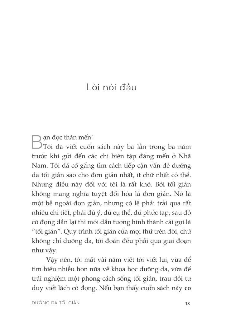 Dưỡng Da Tối Giản