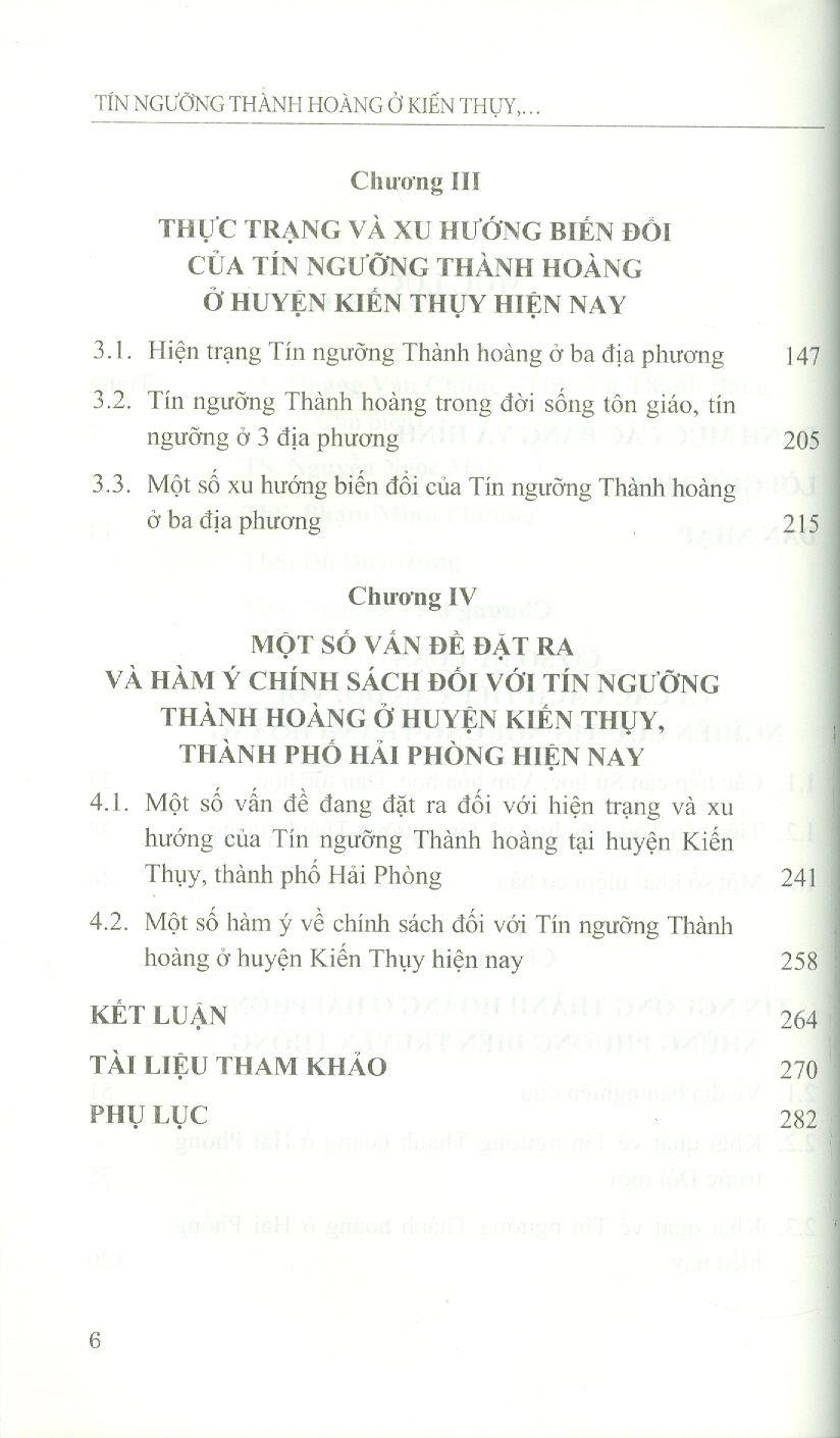 Tín Ngưỡng Thành Hoàng Ở Kiến Thuỵ, Hải Phòng - Truyền Thống Và Hiện Đại (Sách chuyên khảo) - Hoàng Văn Chung, Vũ Thanh Bằng (Đồng chủ biên)