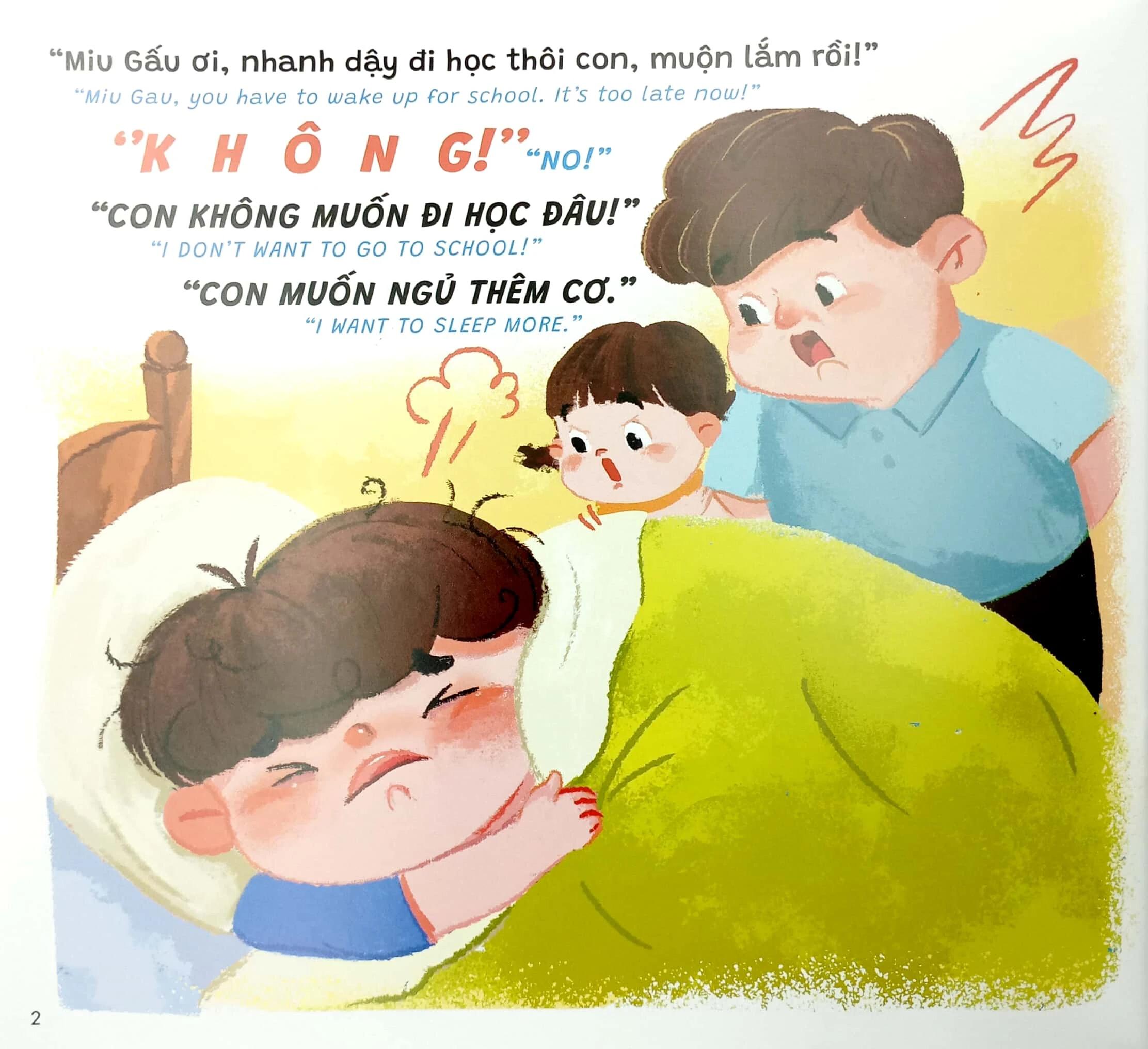Sách Ehon Truyện Kể Cho Miu Hiểu Chuyện - Con Ghét Đi Học