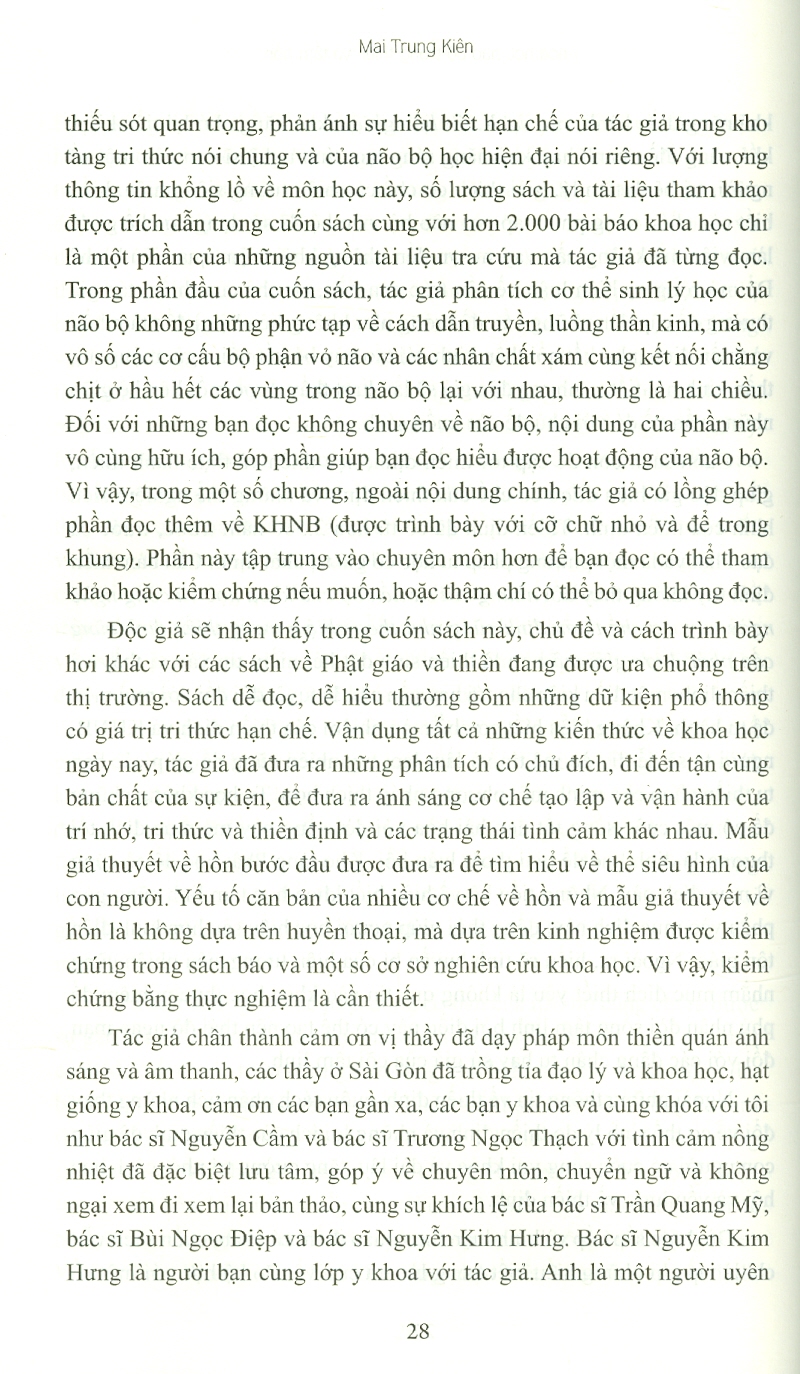 Khoa Học Não Bộ Trong Thiền Và Tâm Hồn