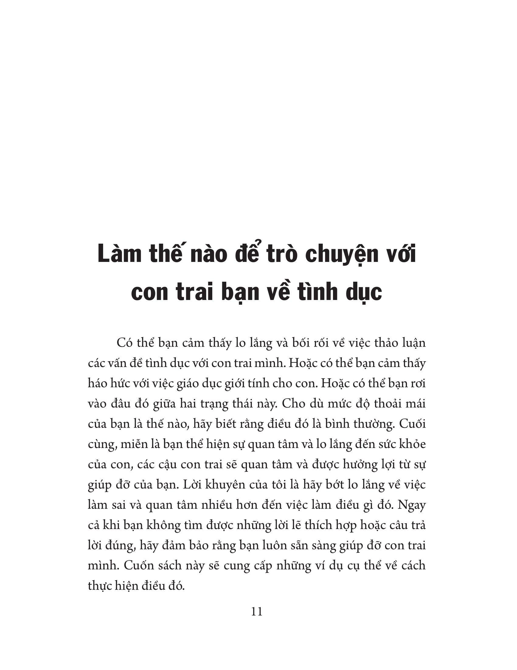 Giáo Dục Giới Tính Cho Con Trai