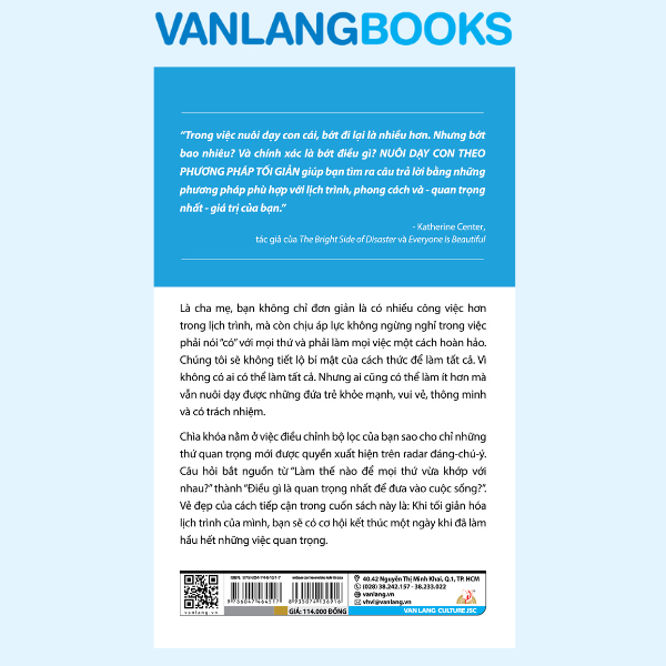 Nuôi Dạy Con Theo Phương Pháp Tối Giản - Vanlangbooks